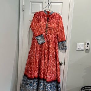 Bandhni print with long sleeve